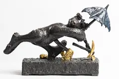 Patrick O'Reilly, Working on a Windy Day, 2017, unique bronze