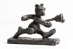 Bear with Bell by Patrick O'Reilly, bronze - number 1 from an edition of 10, sold Aug 2018