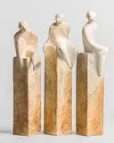 Carolyn Mulholland, Group, 1995, bronze triptych - number 9 from an edition of 9