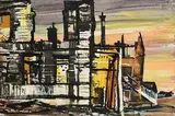Kenneth Webb, Rossapenna, gouache & watercolour