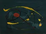 Untitled by Gerald Davis, oil on board, sold Aug 2018