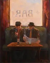 Your Move by Gerry Glynn, 2008, oil on canvas, sold Aug 2018