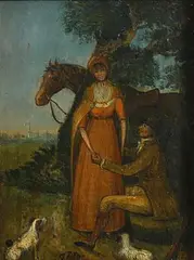 George Petrie, The Proposal, oil on board
