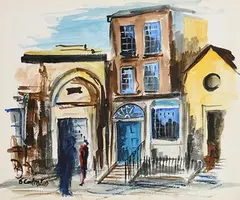 Seamus O'Colmain, Where Handel Played, watercolour