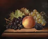 Raymond Campbell British, Peaches, Grapes and Plums