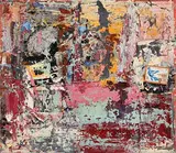 John Kingerlee, Untitled, oil & collage on board