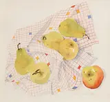Pauline Doyle, Still Life with Pears, 1988, watercolour