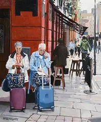 David McElhinney, Trolley Dollies, oil on canvas