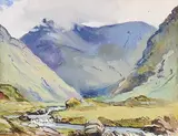 Ann Primrose Jury, Delphia Valley, Connemara, oil on board
