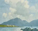 Paul Henry, Killary Harbour, signed print