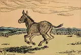 Evening by Jack Butler Yeats, original hand coloured cuala press print, offered Aug 2018