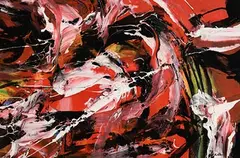 Kieran O'Donovan, Symphony in Red, 2010, oil, acrylic and enamel on board