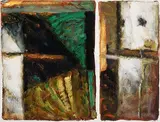Field Forms, Shooting Star by John Shinnors, oil on canvas laid on board, offered Jun 2018