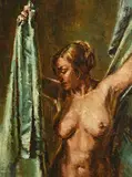Mark O'Neill, After the Swim, 1999, oil on board