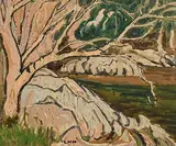 The Dark Pool by Letitia Marion Hamilton, oil on canvas, offered Jun 2018