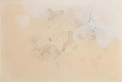 Winter Drawing/Bottle by Derrick Greaves, 1970, gouache and pencil on paper, offered Jun 2018