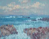 Connemara, Co Galway by Desmond Carrick, oil on board, sold Jun 2018