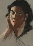 Nano Reid, Portrait of a Young Lady, pastel