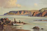 Point of Garron, Co. Antrim by Maurice Canning Wilks, oil on canvas, sold Jun 2018
