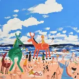 St Ives by Simeon Stafford, oil on canvas, offered Jun 2018