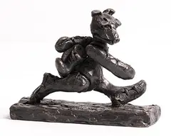 Bear in Training by Patrick O'Reilly, bronze - from an edition of 10, sold Jun 2018