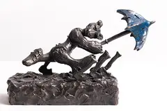 Windswept Bear by Patrick O'Reilly, 2017, bronze - from an edition of 9, sold Jun 2018