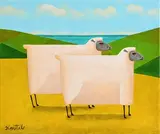 Green Pastures by Graham Knuttel, oil on canvas, sold Jun 2018