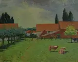 Patrick Leonard, A Summer's Day, oil on board