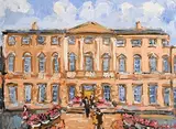 Trinity College, Dublin by Marie Carroll, acrylic on board, offered Jun 2018
