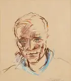 Diarmuid O'Ceallacain, Christy Ring, 1955, pastel on paper