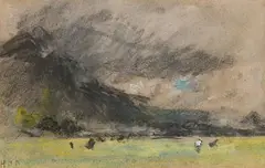Herqulas Brabrazon Brabrazon, Landscape, pastel
