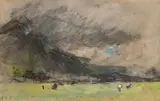 Herqulas Brabrazon Brabrazon, Landscape, pastel