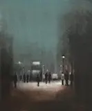 Anthony Robert Klitz, St Stephen's Green, Dublin, oil on canvas