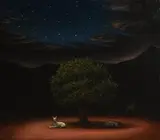 Robert Ryan, The Sacred Tree, oil on canvas on board