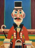 Jack Donovan, Ring Master, oil on board