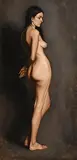 Gearoid Hayes, Female Nude, oil on canvas