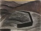 Jane O'Malley, Valley, Lanzarote, 1989, pastel and conte on paper