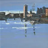 Custom House by John Morris, oil on board, offered Jun 2018