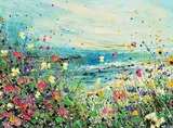 Jayne Taylor, Coastal Meadow, acrylic on canvas