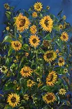 Hazel Revington Cross, September Gold, 2016, acrylic on canvas