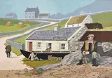 John Skelton Snr, End of Day, Inishmor, Aran, oil on canvas board