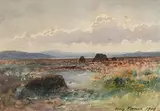 A Mayo Bog by Percy French, 1900, watercolour, sold May 2018