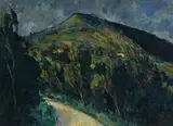 Peter Collis, Knockree Mountain After Rain, oil on canvas laid on board