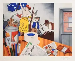 My Studio by Robert Ballagh, limited edition lithograph - numbered 12 from an edition of 75, offered May 2018