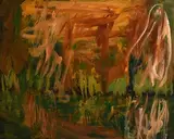 Nancy Wynne-Jones, Pond in October, 1990, oil on canvas
