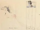 Micheal Farrell, Madonna Irlanda, 1977, watercolour and pencil on wove (cansom France, watermark)
