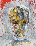 Head by John Kingerlee, oil on canvas, sold May 2018