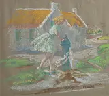 Patrick Leonard, Rush, 1988, pastel