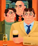The Bankers by Graham Knuttel, oil on canvas, sold May 2018