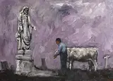Christine Thery, The Prayer of the Farmer, oil on canvas